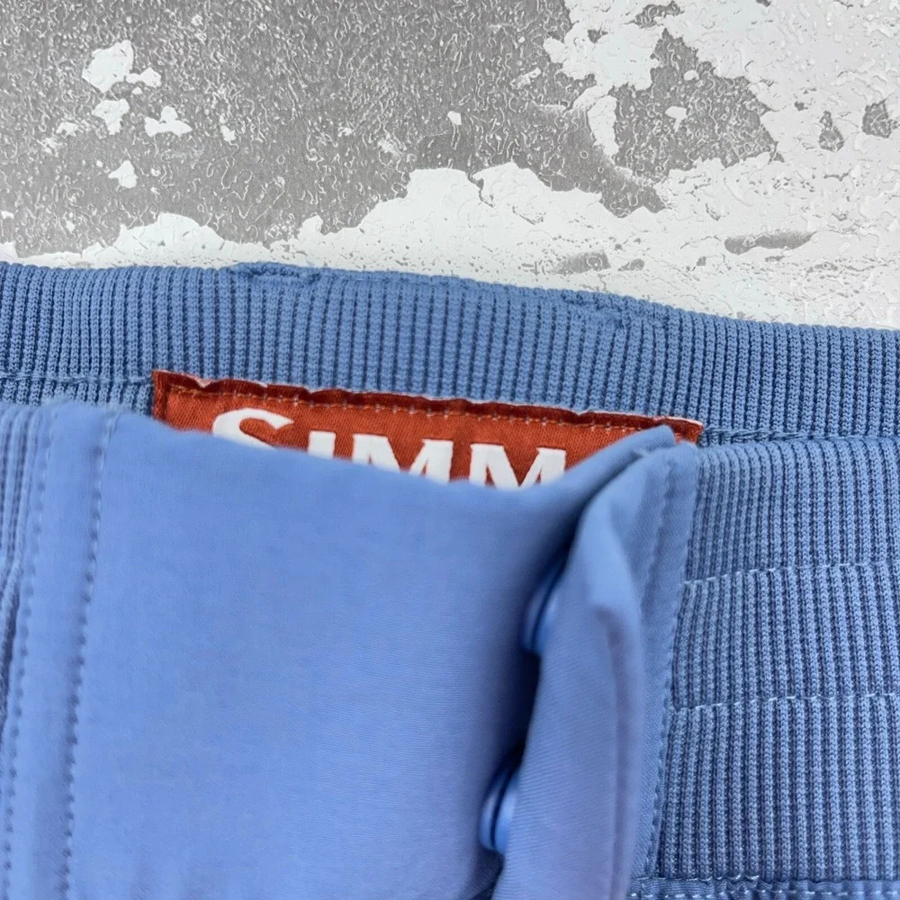 Simms Shorts Men Large 34 Blue Performance Fishing Nautical‎ Camp Adult